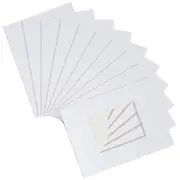 Nicola Spring A4 Frame Picture Mounts - for A5 (6" x 8") Image - Pack of 10
