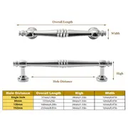 Cabinet Drawer Handles Silver 4Sizes Modern Wardrobe Pull Simple Luxury Design
