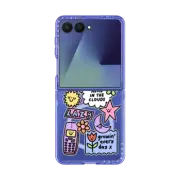 Galaxy Z Flip7 Impact Magnetic Case Lazy Disco Stickers