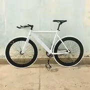 700C 52cm Frame Muscular Aluminums Alloy Fixed Gear Bike Track Bicycle with 70mm Wheel Rim