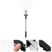 Leaf Rake Garden Tool Retractable Grass Plants Remover Professional