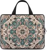 FHPCE Laptop Shoulder Bag Laptop Bag Computer Bag Circle Background Pattern Messenger Bag for Unisex, Circle Background Pattern, 15inch