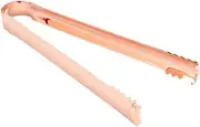 GRIRIW 2pcs Rose Gold Stainless Steel Food Tongs Kitchen Serving Tong for Bread Ice Cubes Appetizers for Buffet BBQ Home Use