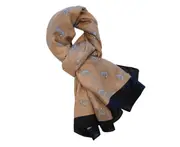 S59 180cm Brown Pony Pattern Fiber Scarf Thin Air Conditioning Shawl Outer Scarves Outdoor Evening Dresses Women