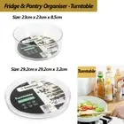 Kitchen Fridge Pantry Organiser Turntable Storage Organiser Holder Space Saving