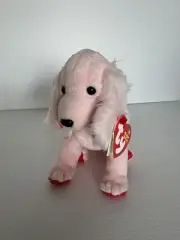 Ty Beanie Babies Sonnet - Pink Poodle NEW with Tag I Love you collar 5" NEW