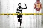 BANKSY RUNNER DO NOT CROSS POLICE LINE ORIGINAL PHOTO PRINT PREMIUM POSTER