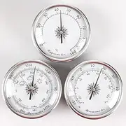 72MM Barometer Thermometer Hygrometer,3-Piece Analog Weather Station Indoor,Wall Hanging Barometers for The Home,Portable Fishing Barometer,Indoor and Outdoor Use(No Battery Required)