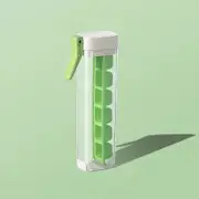 Green Ice Cube Maker Bottle - Portable and Easy-Release Ice Cube Tray for Drinks