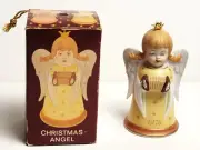 Original Box 1978 Signed KAISER Germany Porcelain CHRISTMAS ANGEL Bell Ornament