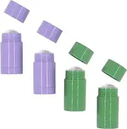 4 PCS 40ml Deodorant Sticks Empty Round Deodorant Tubes Plastic Deodorant Bottle Homemade Deodorant Dispenser Containers