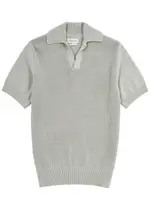 Oliver Spencer Penhale Pointelle-knit Cotton Polo Shirt - Light Green - Xxl XXL