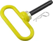 X AUTOHAUX 5"-3.5" Magnetic Trailer Towing Hitch Clips Pins for Lawn Mower Trailer Towing Cargo Boat RV Car Truck Bike ATV Tractor Tow Hitch Lock Pins Yellow