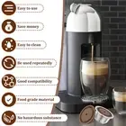 Reusable Coffee Pod with Silicone Lid Food Grade Stainless Steel Coffee faBER