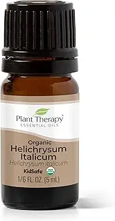 Plant Therapy Helichrysum Italicum Organic Essential Oil | 100% Pure, USDA Certified Organic, Undiluted | 5 mL (1/6 oz)
