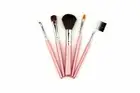 Mini Pink Brushes Travel Blush Bare Brush Set Powder Mineral Makeup Foundation