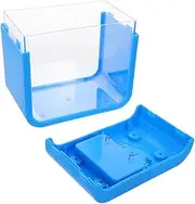 HANABASS Small Fish Tank with Built Light Mini Decorative Aquarium for Betta Goldfish Jellyfish Space Efficient Design Easy to Clean Maintain for Office Desk Use