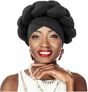 [Generic] Women Turban Twisted Head Wrap Stretchy Soft Cap Headwear