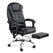 Artiss 8 Point Massage Office Chair PU Leather Foo