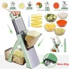 Green Mandoline Vegetable Slicer Adjustable Vegetable Chopper Mandolin Kitchen