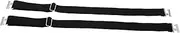 [Generic] 1 Pair Anti-slip Garters Boot Stockings Elastic Garters Sock Garters Lamp Accessories General Socket Muslim Bracelets Ladies Garters Kit Decoration Jewelry Hand Jewelry Metal Black