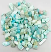 Amazonite tumbled chips 8-12mm 1 oz