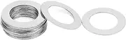Stainless Steel Rings Flat Thin Gasket, 20pcs M 3-M14 Stainless Steel Flat Washer Plain Gasket 0.1/0.2/0.3mm(M-3x5 Thickness 0.2mm)
