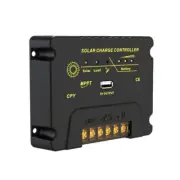 20A Solar Charge Controller 12V/24V Solar Panel Regulator with 5V USB Port MPPT