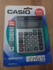 CASIO MS-80TE Calculator TWO WAY POWER TAX & EXCHANGE