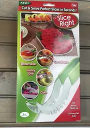 AS SEEN ON TV EZ Slice,Cut & Serve Cake, Melon Watermelon, Cantaloupe Slicer G