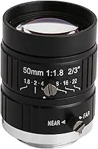 Nutriess 5MP 50mm Focal Length Manual Aperture C Mount Camera Lens for CCTV Security Applications