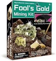 Kaper Kidz DIG & Discover FOOL'S Gold Mining KIT: Dig and Discover Excavation Science Kit for Kids