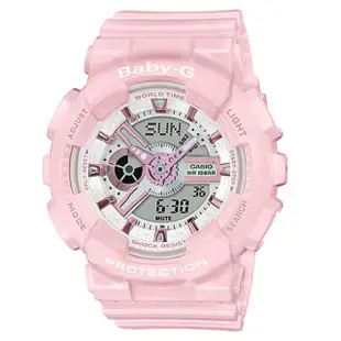 【CASIO 卡西歐】Baby-G 粉紅金手錶(BA-110RG-4A)