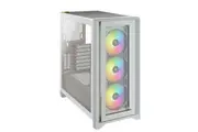 Corsair iCUE 4000X RGB ATX Tempered Glass Computer Case - White [CC-9011205-WW]