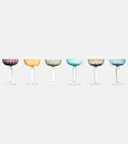 [Polspotten] Polspotten Cuttings set of 6 champagne coupe glasses