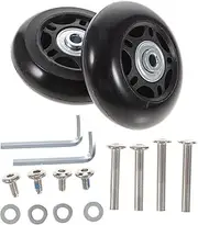 HAPINARY Luggage Wheel Repair Stroller Replacement Wheels 70 * 6 * 24mm Rubber Suitcase Wheels