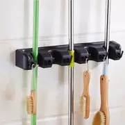 Broom Holder Cleaning and Gardening Tools Vertical Organizer