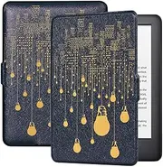 T Tersely Slimshell Case Cover for 7" All-New Kindle Paperwhite 12th 2024 or Kindle Colorsoft Signature Edition 2024, Smart Shell Cover with Auto Sleep/Wake - Bulb