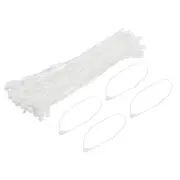 Polyester Rope Hang Tag String Snap Lock ,200mm,1mm 200 Pcs,Cream