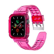 ZUSLAB Apple Watch Series 8 7 6 5 4 3 2 1 SE Bumper Case Band Strap 38mm 40mm 41mm - Hot Pink
