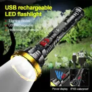 Super Bright 90000LM Torch LED Flashlight USB Rechargeable Lights