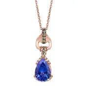 Le Vian Chocolatier 14K Rose Gold 1.71 ct. tw. Diamond & Tanzanite Necklace