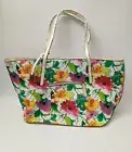Milleni Australian Designer Tote Bag Spring Floral White Pink Green Yellow BNWT