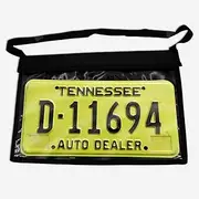 VERSA-TAGS License Plate Holder, License Plate Bag, Demo Bag, Dealer License Plate Holder, Dealer Tag Holder, Loop Hook Close, Loop and Hook, 13.8" x 9.2" Bag With Hanging Strap for Car SUV Truck Rear