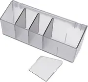 TINEASUR 5 Makeup Partition Storage Box Makeup Brush Organizer Pen Holder for Desk Makeup Palette Organizer Cotton Swab Container Perfume Tray Bathroom Vanity Organizer Makeup Brush Stand