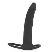 Lovetoy Silicone Fantasy Double Prober Dual Cock Ring with Dildo