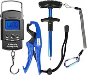 Fishing Tool Kit - Handheld Digital Fish Scale With Gripper, Squeeze-Out Hook Remover, Saltwater Resistant Gear, Combo Kit - Gifts for Men