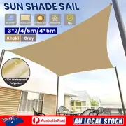 Rectangle Sun Shade Sail 98% UV Block 420D Shade Cloth Waterproof