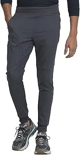 [Dickies] Dynamix Men Scrubs Pant Natural Rise Jogger DK111T, XL Tall, Pewter