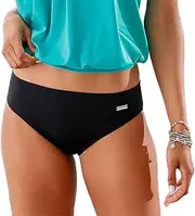 [LASCANA] Classic Bikini Bottom, Black, Swimwear Ladies Beachwear for Women Bathing Suits